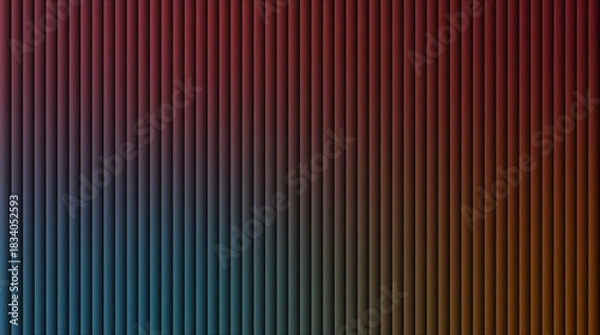 Fototapeta Vertical ribbed texture with gradient color transition