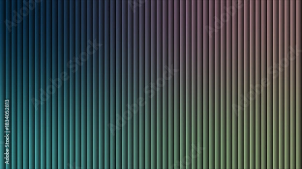 Fototapeta Abstract vertical ribbed texture with gradual color transition