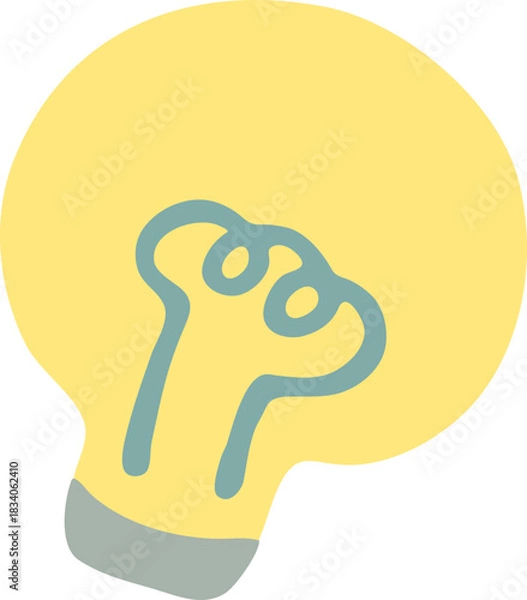 Fototapeta 전구_반짝x_아이디어