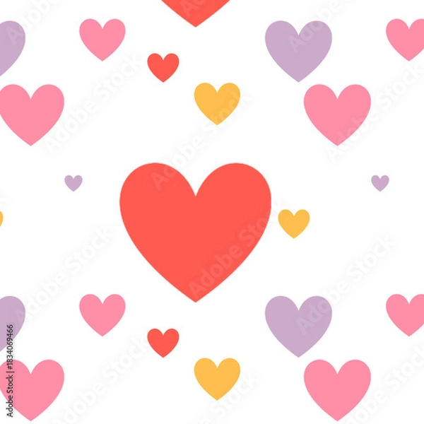 Obraz seamless pattern with hearts