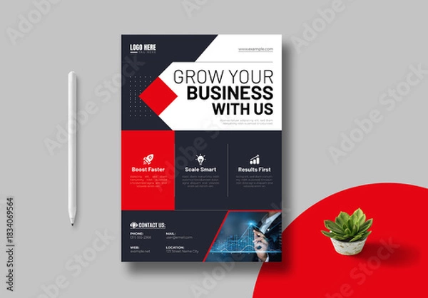 Obraz Creative Business Flyer Design Template
