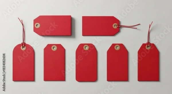 Obraz red price tags