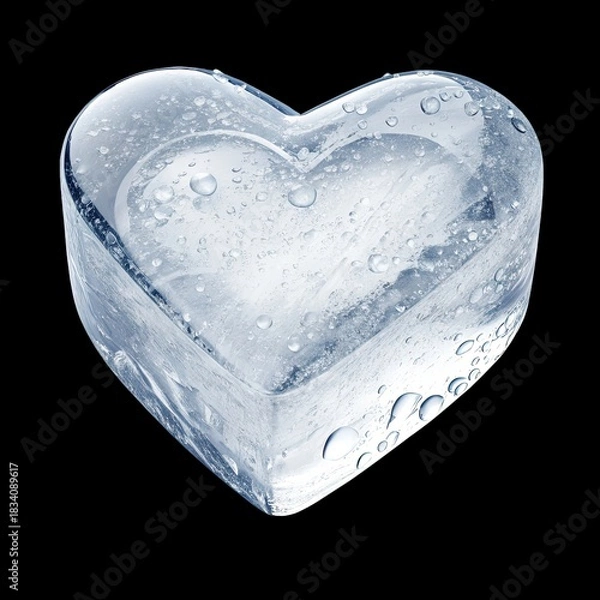 Obraz heart shaped ice