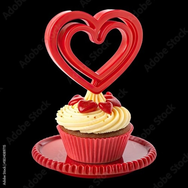 Obraz cupcake with heart