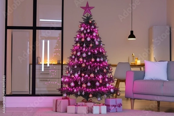 Obraz Stylish holiday ambiance perfect for online content creation