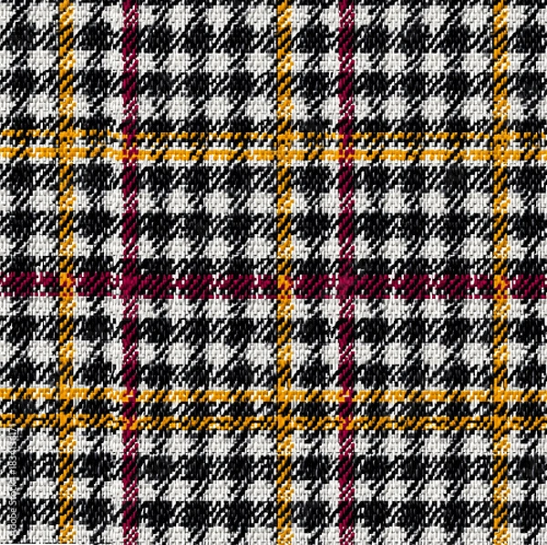 Obraz Classic Houndstooth Plaid Fabric Texture