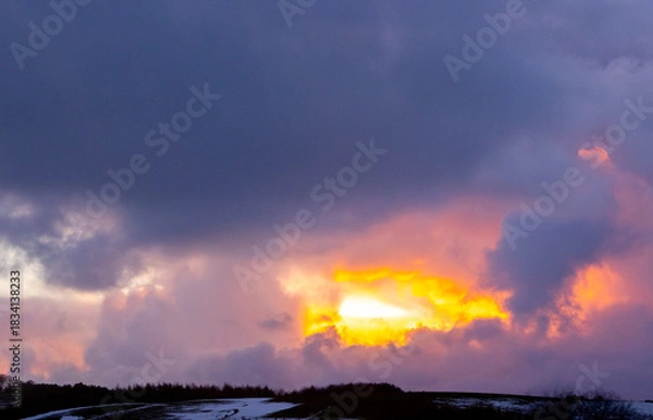 Obraz Winter Storm Front Approaching