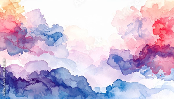 Fototapeta Abstract Watercolor Cloud Background