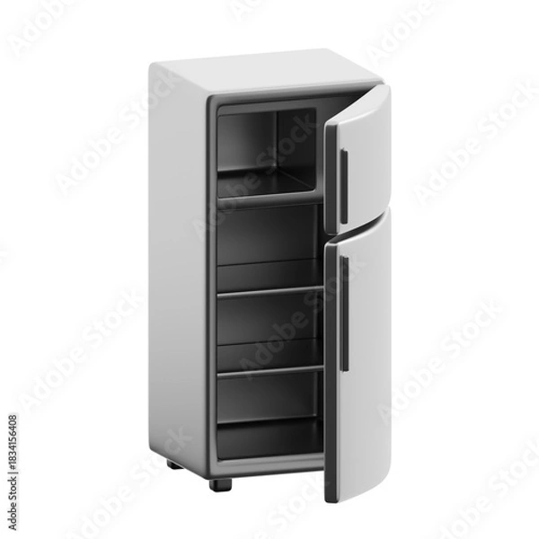 Fototapeta Refrigerator 3d illustration