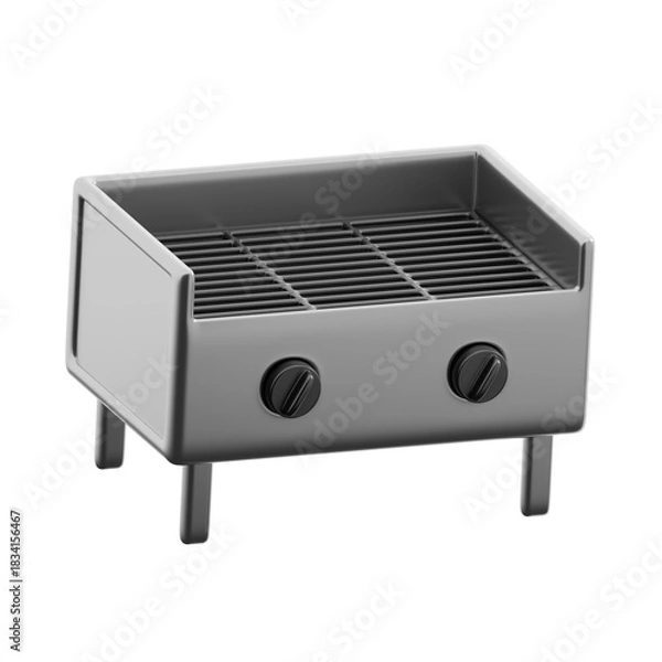 Fototapeta Grill 3d illustration