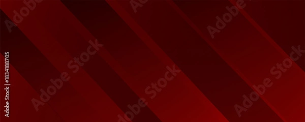 Obraz Vector gradient red abstract background with dynamic shadow on background. Vector background. Eps10