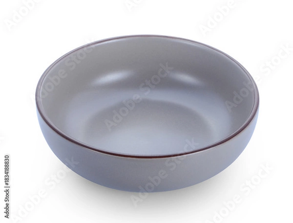 Obraz empty bowl isolated on white background.