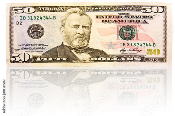 Obraz Fifty dollar bill.