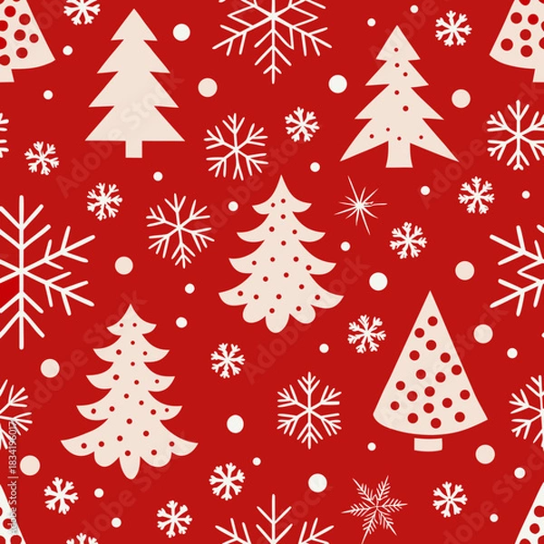 Obraz seamless christmas pattern