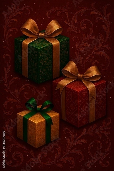 Obraz christmas gift boxes