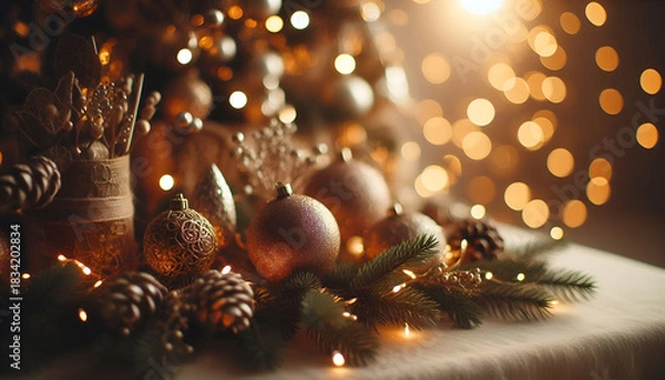 Obraz christmas tree decorations