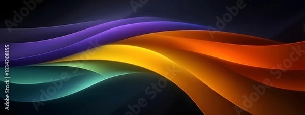 Obraz Abstract fluid gradient background with soft colors blending. 