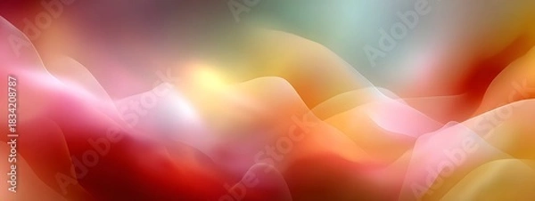Obraz Abstract fluid gradient background with soft colors blending. 