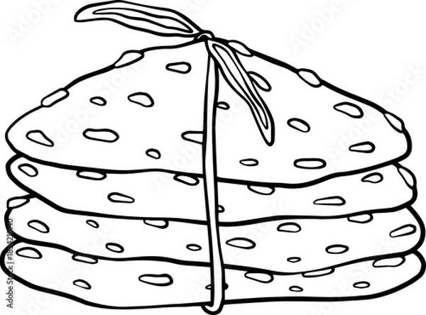 Obraz Cookies with chocolate