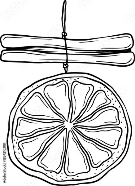 Obraz Christmas handmade ornament for Christmas tree