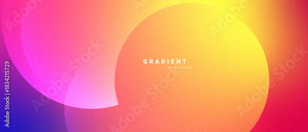 Obraz Vibrant minimal abstract background with smooth gradient waves.