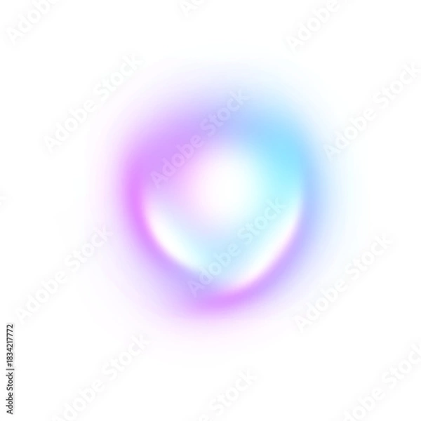 Fototapeta Abstract pink blue white gradient shape isolated on transparent background for banner, cover, poster, presentation.
