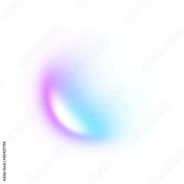 Fototapeta Abstract pink blue white gradient shape isolated on transparent background for banner, cover, poster, presentation.