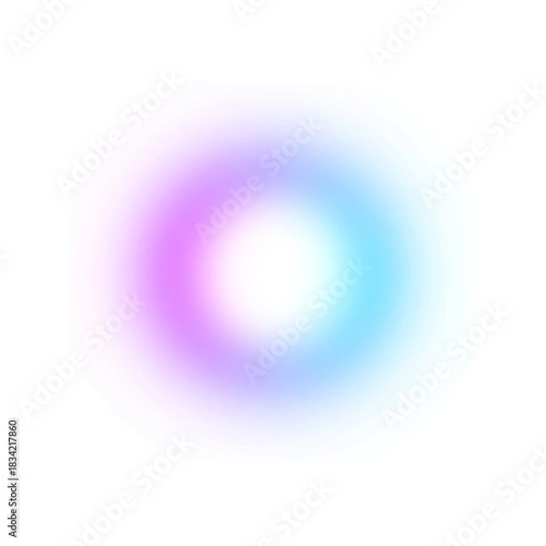 Fototapeta Abstract pink blue white gradient shape isolated on transparent background for banner, cover, poster, presentation.