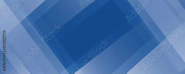 Obraz Abstract bacgkround blue and white gradient. Modern blue abstract rectangle box lines background for presentation design, banner, brocure, and business card