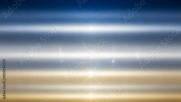 Fototapeta Abstract blurred background blue gold light streaks motion graphic design