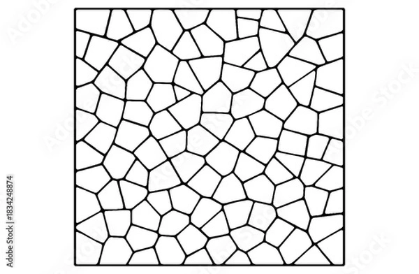 Fototapeta Abstract Irregular Mosaic Pattern Tile