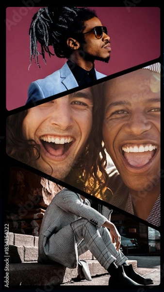 Fototapeta Vertical Split Screen 08