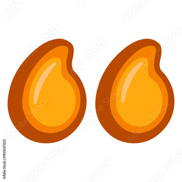 Obraz Quotation marks punctuation glossy