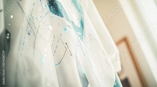 Obraz Abstract design on translucent material.