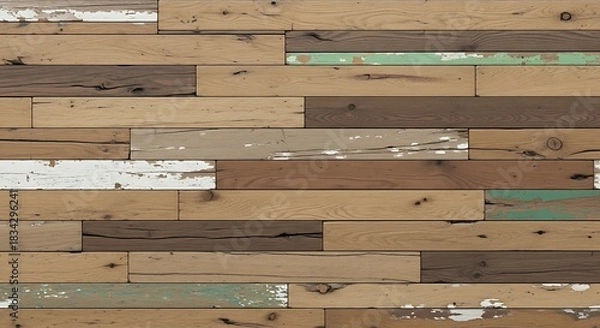 Obraz Rustic wood plank wall background texture for design and decoration