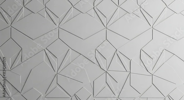 Obraz Abstract geometric pattern with lines and shapes modern background design