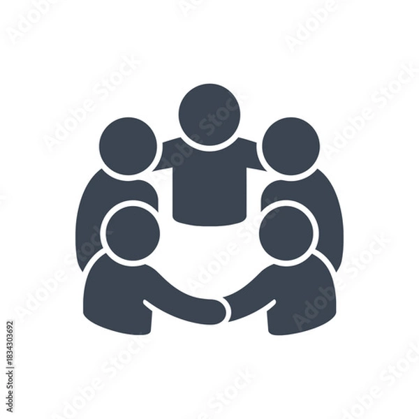 Obraz Team Huddle Motivation Circle Icon
