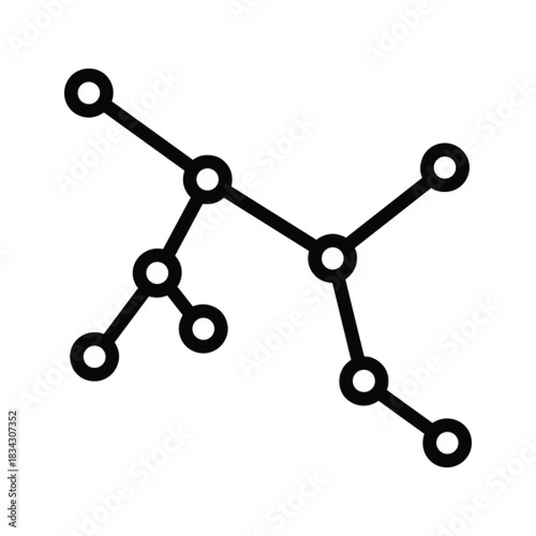 Obraz Abstract Network Connection Icon