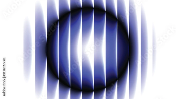 Fototapeta A vertical glass motion, glowing white, blue, fractal glass effect gradient on a white background, ribbed, Spectrum waves effect, ethereal glass effect, neon, sense of motion, 8K.
