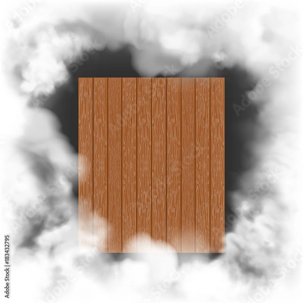 Fototapeta board with smoke
