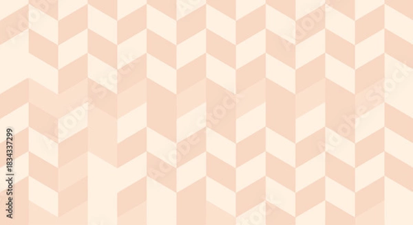 Obraz Soft peach and cream chevron pattern background with a subtle geometric design.