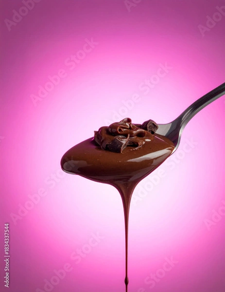 Obraz chocolat fondu qui dégouline