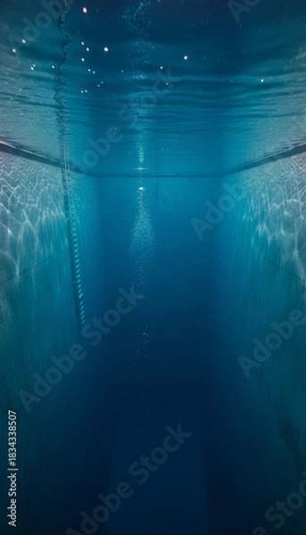 Obraz under water deep dive pool
