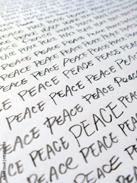 Obraz 手書きの「ピース」