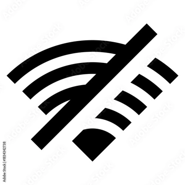 Obraz "No Wi-Fi" sign / icon