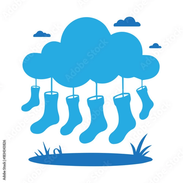 Obraz Cloud Laundry Day