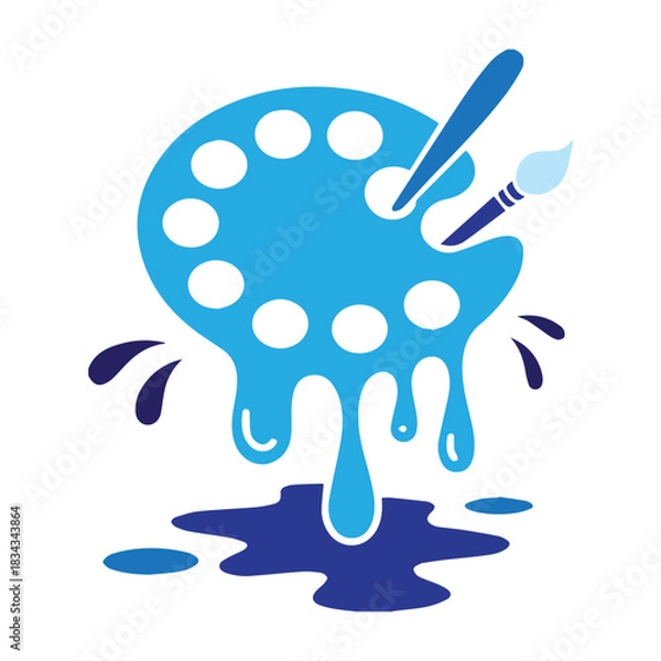 Obraz Dripping Paint Palette