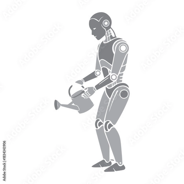 Obraz Robot Gardening Icon
