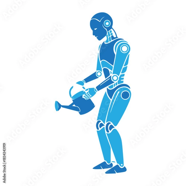 Obraz Robot Nurturing Growth
