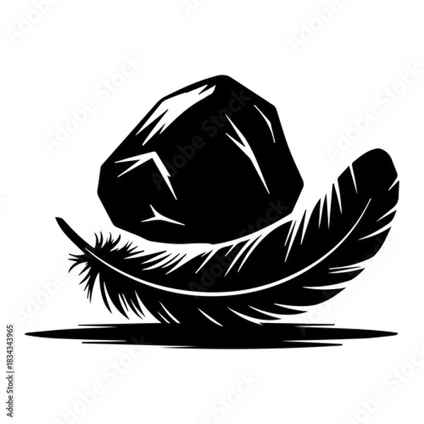 Obraz Rock and Feather Balance